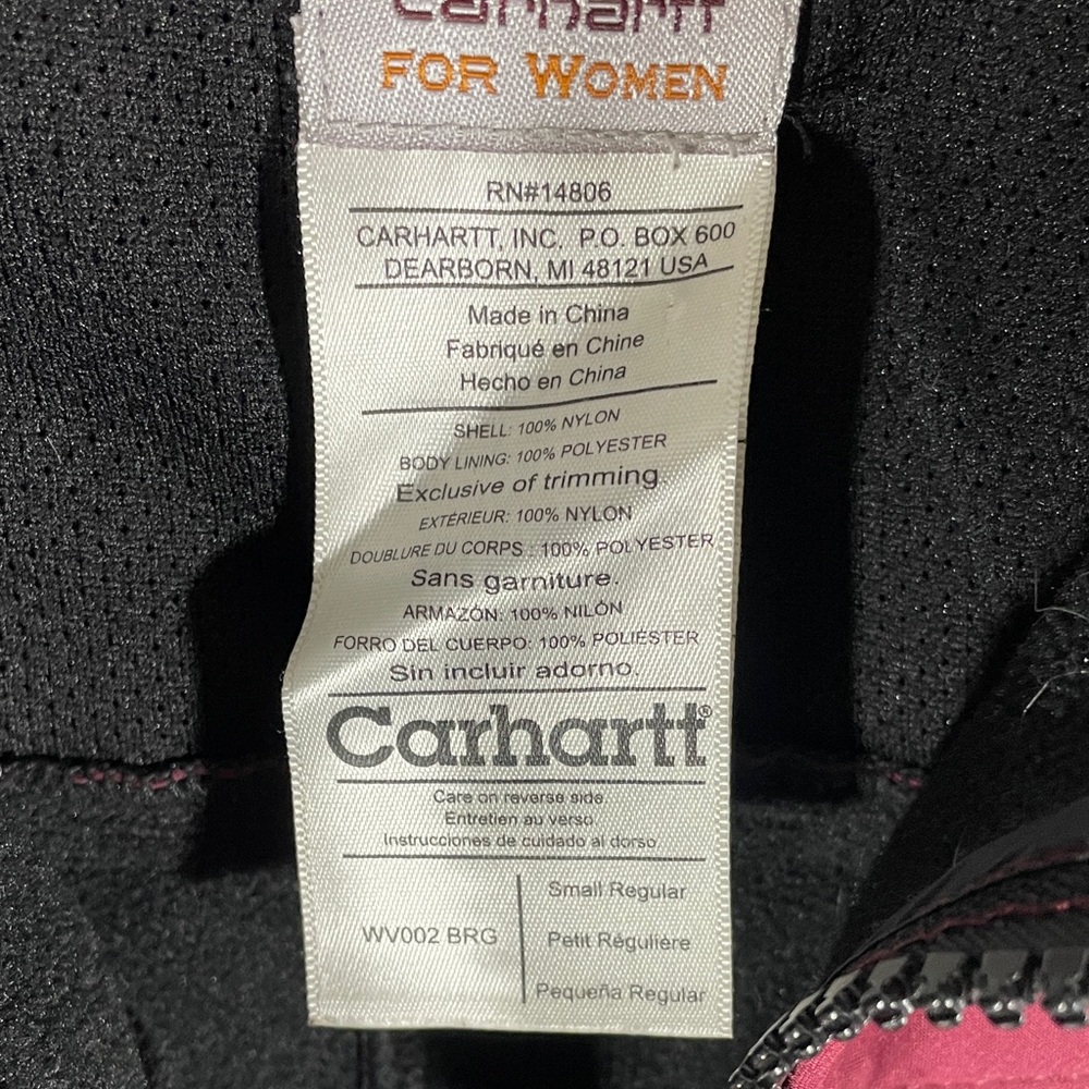 Carhartt Women's Burgundy Soft Shell Vest - Picture 3 of 9